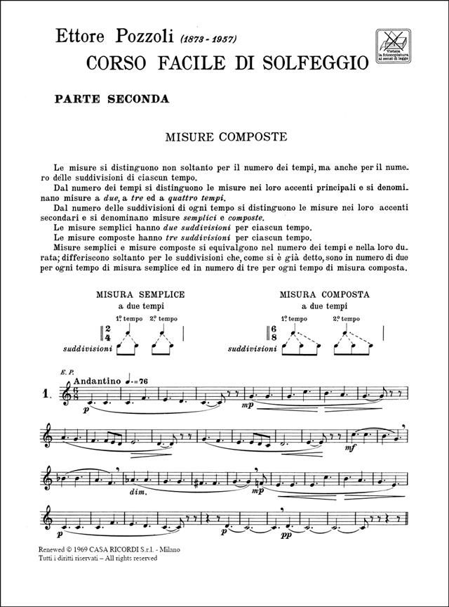 Corso Facile Di Solfeggio Part II